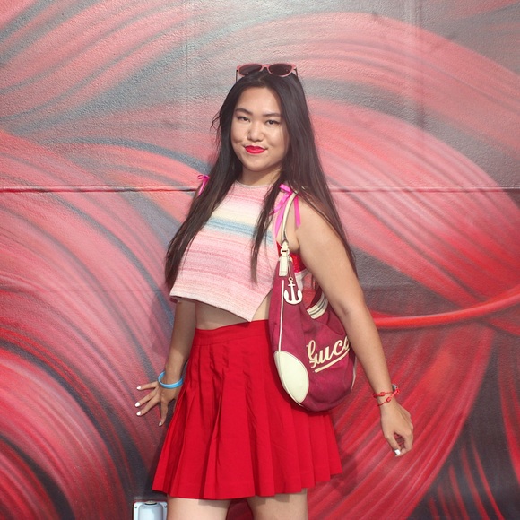 ⚓️ Gucci: Anchor Cruise Charm Keychain Script Logo Boston Shoulder Bag *RARE* - Picture 3 of 17